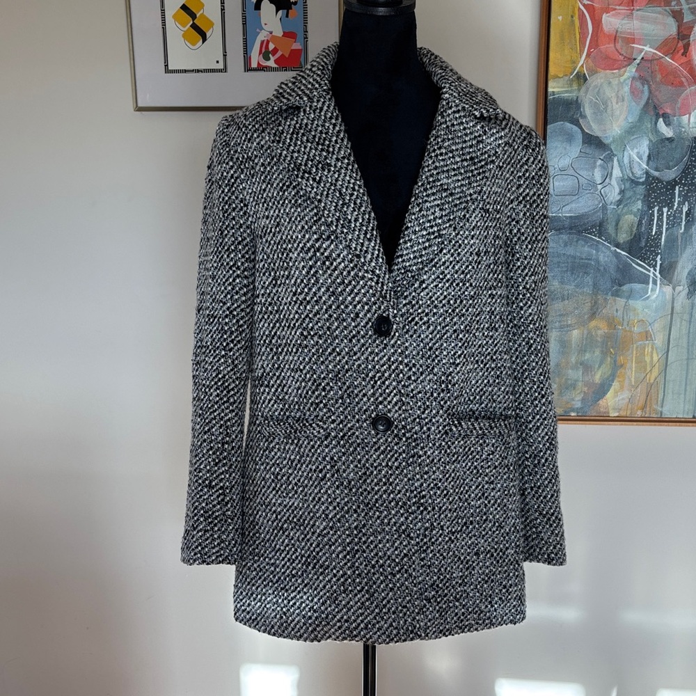 Forever 21 Black and White Textured Blazer
